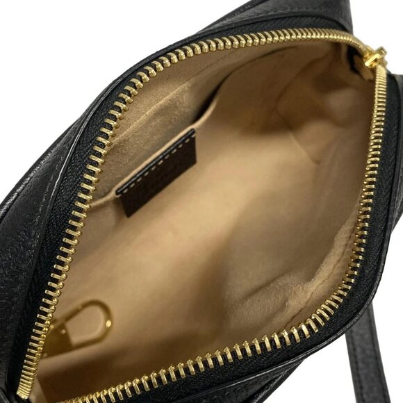 GUCCI Shelly (Web) Black Green Red Leather Shoulder Bag bran854-100325 - Picture 12 of 16